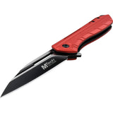 Mtech Linerlock A/O Red Aluminum Folding 3Cr13 Stainless Pocket Knife A1204RD