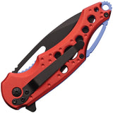 Mtech Linerlock A/O Red Aluminum Folding 3Cr13 Steel Pocket Knife A2003R