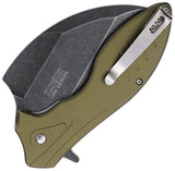 Mtech Linerlock A/O Green Aluminum Folding 3Cr13MoV Steel Pocket Knife A2007GN