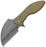 Mtech Linerlock A/O Green Aluminum Folding 3Cr13MoV Steel Pocket Knife A2007GN