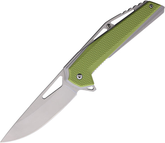 Mtech Linerlock A/O Green GFN Folding 3Cr13 Steel Pocket Knife A2011GN