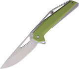 Mtech Linerlock A/O Green GFN Folding 3Cr13 Steel Pocket Knife A2011GN