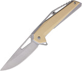 Mtech Linerlock A/O Tan GFN Folding 3Cr13 Stainless Pocket Knife A2011TN