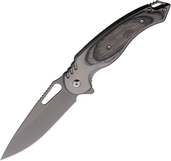 Mtech Linerlock A/O Gray Folding Stainless Steel Pocket Knife A2012GY