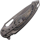 Mtech Linerlock A/O Gray Folding Stainless Steel Pocket Knife A2012GY