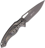 Mtech Linerlock A/O Gray Folding Stainless Steel Pocket Knife A2012GY