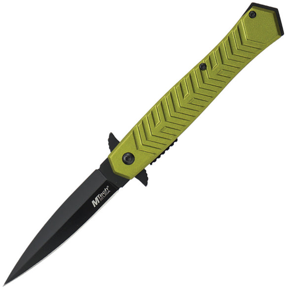 Mtech Linerlock A/O Green Aluminum Folding 3Cr13MoV Steel Pocket Knife A2025GN