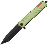 Mtech Linerlock A/O Green Metal Alloy Folding 3Cr13 Steel Pocket Knife A2032GN