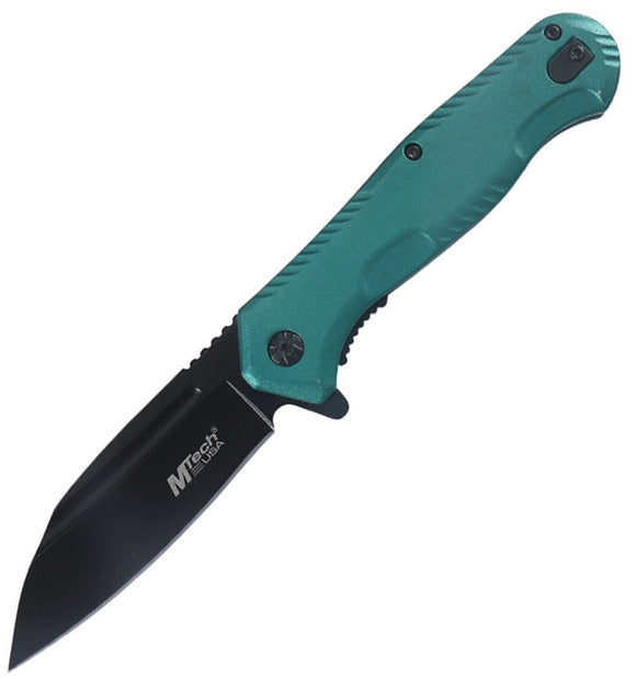Mtech Linerlock A/O Green Aluminum Folding 3Cr13MoV Steel Pocket Knife A2033GN