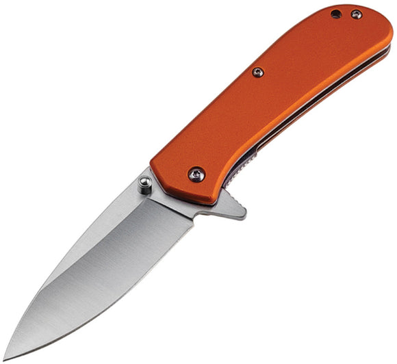 Mtech Linerlock A/O Orange Aluminum Folding 3Cr13MoV Steel Pocket Knife A2037OR