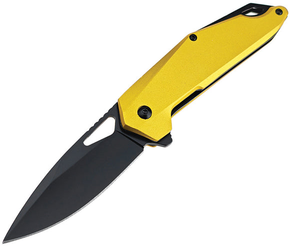 Mtech Linerlock A/O Yellow Aluminum Folding 3Cr13MoV Pocket Knife A2038YL
