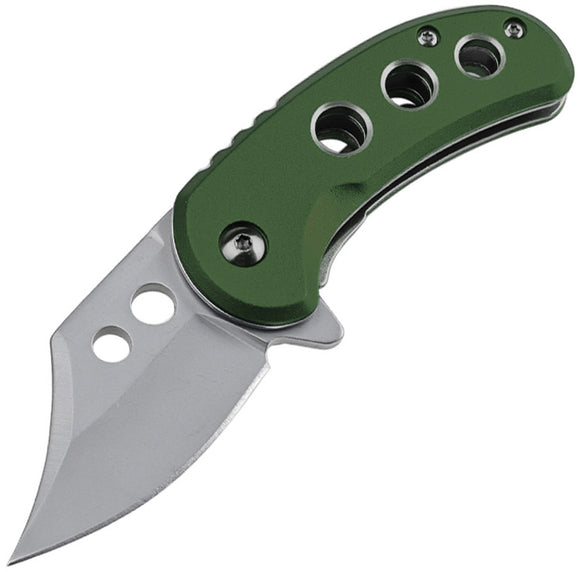 Mtech Small Linerlock A/O Green Aluminum Folding 3Cr13MoV Pocket Knife A2039GN