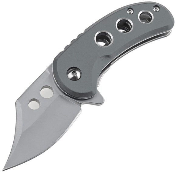 Mtech Small Linerlock A/O Gray Aluminum Folding 3Cr13MoV Pocket Knife A2039GY
