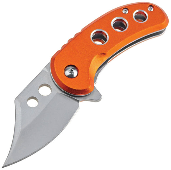 Mtech Small Linerlock A/O Orange Aluminum Folding 3Cr13MoV Pocket Knife A2039OR