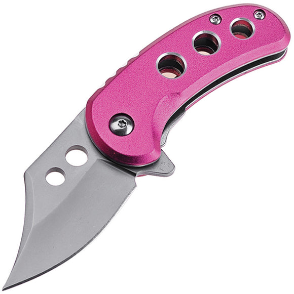 Mtech Small Linerlock A/O Pink Aluminum Folding 3Cr13MoV Pocket Knife A2039PK