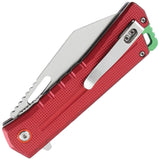 Mtech Linerlock A/O Red Aluminum Folding 3Cr13MoV Steel Pocket Knife A2046RD