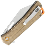 Mtech Linerlock A/O Tan Aluminum Folding 3Cr13MoV Pocket Knife A2046TN
