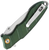 Mtech Linerlock A/O Green Aluminum Folding 3Cr13MoV Steel Pocket Knife A2048GN
