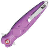 Mtech Linerlock A/O Purple Aluminum Folding 3Cr13MoV Pocket Knife A2049PL