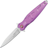 Mtech Linerlock A/O Purple Aluminum Folding 3Cr13MoV Pocket Knife A2049PL