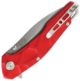 Mtech Linerlock A/O Red Aluminum Folding 3Cr13MoV Steel Pocket Knife A2050RD