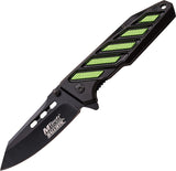 Mtech SPRING ASSISTED FOLDING Black & Green Tactical Knife - a900bg
