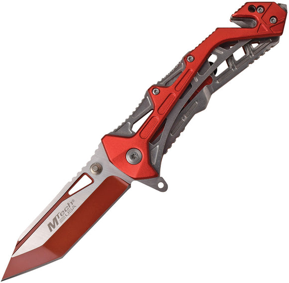 MTech Linerlock A/O Red Aluminum Folding 3Cr13 Steel Pocket Knife A997BRD