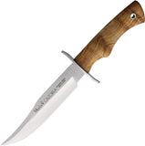 Muela Cazorla Bowie Olive Wood Vanadium Molybdenum Fixed Blade Knife 85918