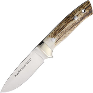 Muela Kodiak Stag Bone Vanadium Molybdenum Fixed Blade Knife w/ Sheath 93742