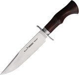 Muela Cherokee Bowie Rosewood Pakkawood Vanadium Molybdenum Fixed Blade Knife w/ Sheath E98095