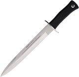 Muela Scorpion Black Checkered Stainless Steel Spear Pt Fixed Blade Knife w/ Sheath 98262