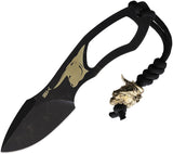 N.C. Custom Bull Black & Tan AUS-8 Stainless Fixed Blade Knife SPK002
