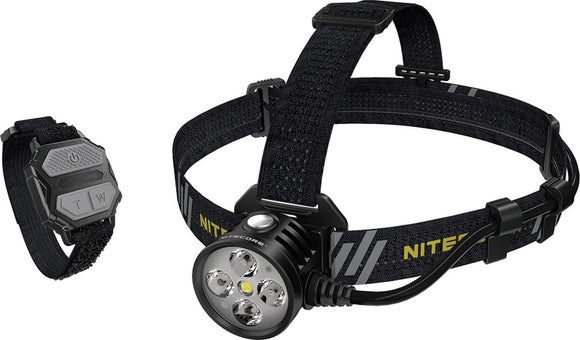 Nitecore HU60 Black & Yellow Water Resistant Headlamp HU60