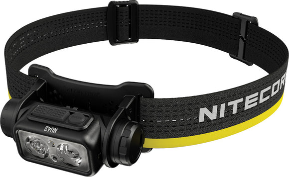Nitecore NU43 Black & Yellow 1400 Lumens Water Resistant Headlamp NU43