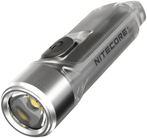 Nitecore TIKI GITD Keychain Clear 2" Transparent Flashlight TIKIGITD
