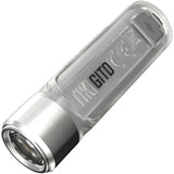 Nitecore TIKI GITD Keychain Clear 2" Transparent Flashlight TIKIGITD