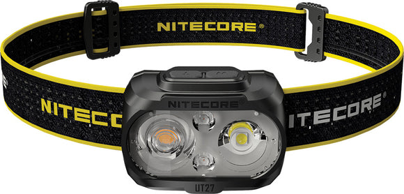 Nitecore UT27 Ultra Elite Black & Yellow Water Resistant Headlamp UT27