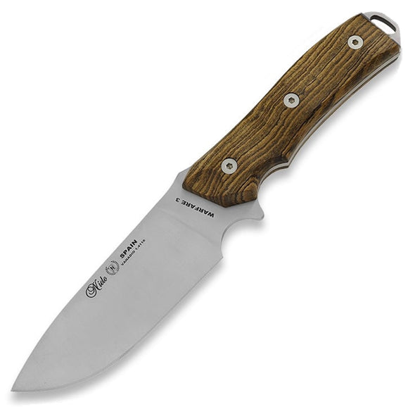 Nieto Warfare 3 10'' Bocote Wood 1.4116 Fixed Blade Knife w/ Leather Sheath 193B