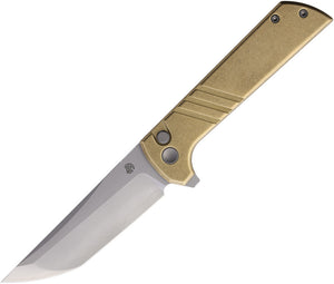 North Mountain Blades Chop 2 Button Lock Bronze Aluminum Folding SLD-Magic Pocket Knife 2401E