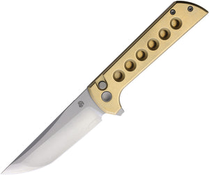 North Mountain Blades Chop 2 Button Lock Bronze Aluminum Folding SLD-Magic Pocket Knife 2403B