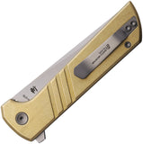 North Mountain Blades Chop 2 Button Lock Bronze Aluminum Folding SLD-Magic Knife 2403S