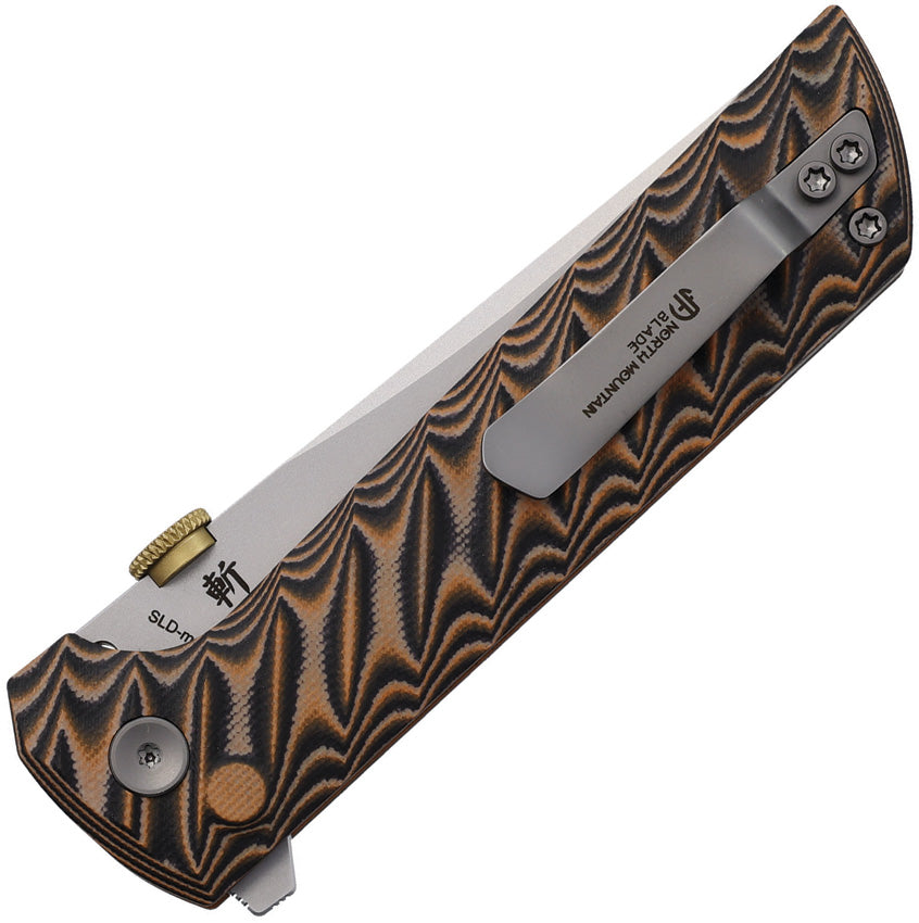 North Mountain Blades Chop 2 Button Lock Snake G10 Folding Knife