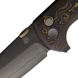 North Mountain Blades Chop 2 Button Lock Copper Carbon Fiber Folding SLD-MAGIC Knife 2406CUCFD