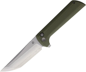 North Mountain Blades Chop 2 Button Lock Green G10 Folding SLD-MAGIC Knife 2406G