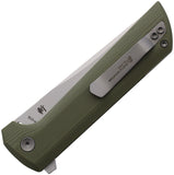 North Mountain Blades Chop 2 Button Lock Green G10 Folding SLD-MAGIC Knife 2406G