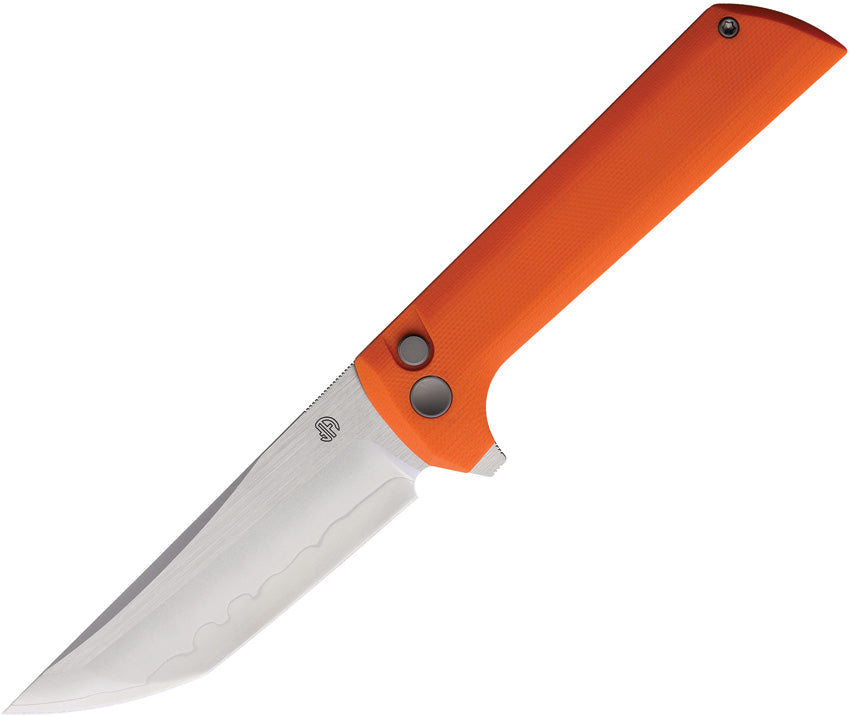 North Mountain Blades Chop 2 Button Lock Orange G10 Folding SLD-Magic ...