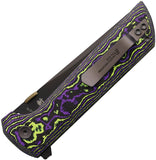 North Mountain Blades Chop 2 Button Lock Joker Carbon Fiber Folding SLD-MAGIC Knife 2406PRCFD