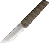 North Mountain Blades Kick Stop Chop Plus Linerlock Khaki G10 Folding SLD-MAGIC Knife 2411BR