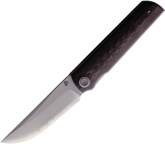 North Mountain Blades Chop 4 Linerlock Carbon Fiber Folding SLD-MAGIC Clip Pt Knife 2412CFCP