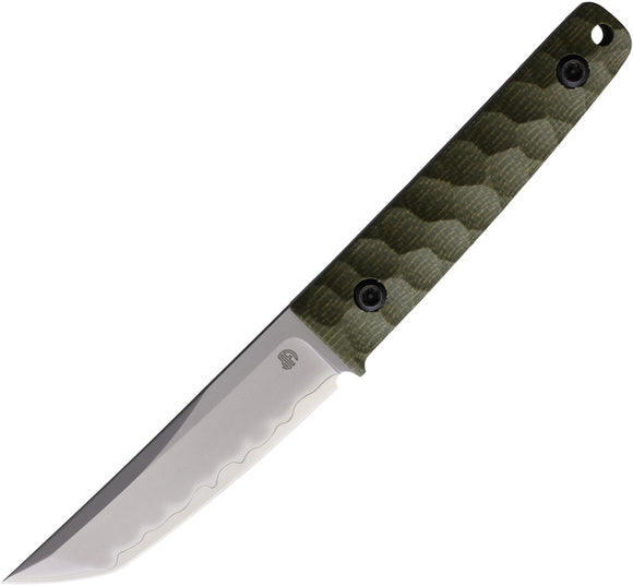 North Mountain Blades Chop Mini Green G10 SLD-MAGIC Fixed Blade Knife 2416GR
